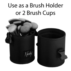 The stand up makeup brush case