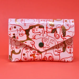 Many Faces Popper Purse